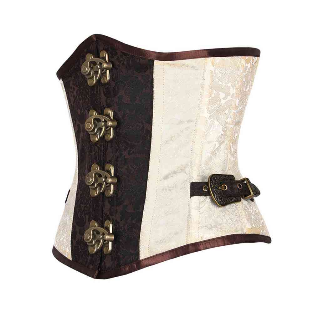 Attitude Corsets - Oiódion Corset sous la poitrine - Crème/Marron